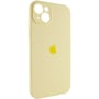 Чохол для iPhone Mobile Case Silicone Case Full Camera Protective Mellow Yellow for iPhone 15: Тип чохла накладка на заднюю часть