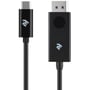 Кабель и переходник 2E Displayport - USB Type-C (M/M), 1 м, Black (2E-W1402)