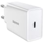 Зарядное устройство Baseus USB-C Wall Charger 1С 20W White (CCFS-SN02): Особенности Быстрая зарядка, USB-C