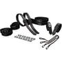 Набір з 8 ременів для зв'язування LOCKINK 8-Bondage-Straps Restraint Set - Black