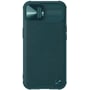 Чохол для iPhone Nillkin Leather Case Camshield Green для iPhone 13: Матеріали искусственная кожа