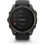 Смарт-годинник Garmin Fenix 8 Solar 51mm Sapphire Carbon Grey DLC Titanium with Black/Pebble Grey Silicone Band (010-02907-11): Дисплей 1.4" (280x280)