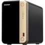 Мережевий накопичувач (NAS) Qnap TS-264-8G: Слоти для дисків 2 x 2,5" или 3,5" HDD/SSD, 2хM.2 2280 PCIe Gen 3 x1