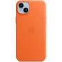 Чехол для iPhone Apple Leather Case with MagSafe Orange (MPPF3) for iPhone 14 Plus