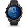 Смарт-годинник Garmin Fenix 8 AMOLED 47mm Slate Grey with Black Silicone Band (010-02904-00): Фітнес-функції Секундомер, Подсчет калорий, Шагомер, Пульсоксиметр, Пульсометр, GPS-модуль, Альтиметр