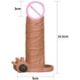 Насадка на член LoveToy Pleasure X-Tender Vibrating Penis Sleeve Add 2" Brown: Для кого Для мужчин