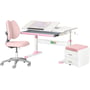 Комплект L ErgoKids TH-310 Pink парта + кресло + тумба (TH-310 + Y-412 Lite + BD C3_PINK)