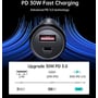 Зарядное устройство Choetech Car Charger USB+USB-C 60W Black (TC0014): Кабель в комплекте отсутствует