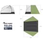 Палатка Sea to Summit Telos TR3 Plus, Fabric Inner, Sil/PeU, Green (STS ATS2040-02180406) фото 12