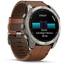 Смарт-годинник Garmin Fenix 8 AMOLED 51mm Sapphire Carbon Grey DLC з Chestnut Leather Band (010-02905-40) фото 12