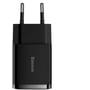 Зарядное устройство Baseus Wall Charger 2xUSB Compact 10.5W Black (CCXJ010201)