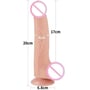 Фалоімітатор LoveToy Sliding-Skin Dual Layer Dong 8.5" Flesh: Наявність вібрації  Нет