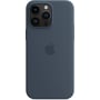 Чехол для iPhone Apple Silicone Case with MagSafe Storm Blue (MPTQ3) for iPhone 14 Pro Max: Тип аксессуара чехол