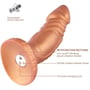 Фаллоимитатор-насадка с вибрацией Hismith Slightly Curved Vibrating Silicone Dildo Monster Series: Мошонка Нет