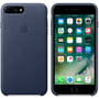 Чохол для iPhone Apple Leather Case Midnight Blue (MMYG2/MQHL2) for iPhone 8 Plus/iPhone 7 Plus: Матеріали шкіра