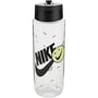 Фляга Бутылка Nike TR RENEW RECHARGE STRAW BOTTLE 24 OZ Прозрачный черный Уни 709 мл (N.100.7643.968.24)