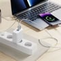 Зарядное устройство Proove Wall Charger 2xUSB-C+USB Shot GaN 67W White: Тип сетевое