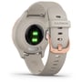 Смарт-годинник Garmin Vivomove 3s Rose Gold Stainless Steel Bezel w. Light Sand and Silicone B. (010-02238-02): Матеріал ремінця силікон