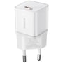 Зарядний пристрій Baseus Wall Charger USB-C GaN 5S 20W White (P10162503213-00): Сила струму 2.4А и более