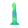 Светящийся в темноте фаллоимитатор ADDICTION - Rave - 8" Glow in the Dark Dildo - Blue Green: Назначение Вагинальные