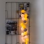 Гірлянда Cotton ball lights на 50 куль 7,5м, Yellow Stone: Тип Бавовняні кульки