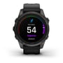 Смарт-часы Garmin Epix Pro (Gen 2) 42mm Sapphire Carbon Grey DLC Titanium with Black Band (010-02802-15): Дисплей 1.2 AMOLED (390x390)