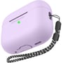 Чохол для навушників AhaStyle Silicone Case with strap Lavender (X003E43NBX) для Apple AirPods Pro 2