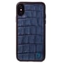 Чохол для iPhone Gmakin Leather Case Blue (GLI07) for iPhone X/iPhone Xs