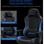 Кресло игровое Anda Seat Luna Color Size L Black/Blue PVC фото 15