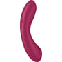 Вакуумный стимулятор с вибрацией Satisfyer Curvy Trinity 1 Red: Тип управления Кнопочное