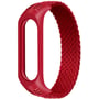 Fashion Braided Solo Loop (M) Red for Xiaomi Mi Smart Band 3/4/5/6