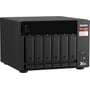 Сетевой накопитель (NAS) QNAP 6BAY 8GB TS-673A-8G: Слоты для дисков 6 x 2,5" или 3,5" HDD/SSD с интерфейсом SATA II или SATA III до 108 ТБ