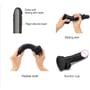 Реалістичний фалоімітатор Strap-On-Me Sliding Skin Realistic Dildo Black - S: Мошонка Есть