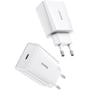 Зарядное устройство Baseus USB-C Wall Charger 1С 20W White (CCFS-SN02): Количество USB-портов 1