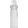 Насадка на член LYBAILE Super Silikon Penis Sleeve Clear, 14 см: Назначение Для увеличения