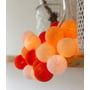 Гірлянда Cotton ball lights на 10 куль 2,7м, Orange: Кількість ламп 10