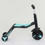 Самокат детский 3в1 Best Scooter с PU колёсами (свет+музыка) -Turquoise (80457): Тип колес литые