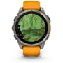 Смарт-часы Garmin Fenix 8 AMOLED 47mm Sapphire Titanium with Spark Orange/Graphite Silicone Band (010-02904-11): Время работы до 16 дней