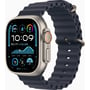 Apple Watch Ultra 2 GPS + Cellular 49mm Natural Titanium Case with Navy Ocean Band (MX4D3) UA