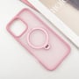 Чехол для iPhone Mobile Case Metal Buttons with MagSafe HQ Ring Pink for iPhone 16 Pro: Цвет розовый