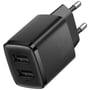 Зарядний пристрій Baseus Wall Charger 2xUSB Compact 10.5W Black (CCXJ010201): Кількість USB-портів 2