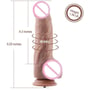 Гибкий фаллоимитатор для секс-машин Hismith 9.25″ Silicone Dildo: Тип Реалистичные