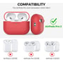 Чохол для навушників AhaStyle Silicone Case with strap Red (X003E41MYX) для Apple AirPods Pro 2: Матеріал силікон