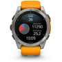 Смарт-часы Garmin Fenix 8 AMOLED 51mm Sapphire Titanium with Spark Orange/Graphite Silicone Band (010-02905-11): Особенности Функция звонка, Динамик (громкая связь), Встроенный микрофон, Тактические, Термометр, Барометр, Компас, Фонарик, Металлический корпус, С сапфировым стеклом, Влагозащищенные, Большой экран, Бесконтактн