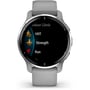 Смарт-годинник Garmin Venu 2 Plus Silver Stainless Steel Bezel with Powder Gray Case and Silicone Band (010-02496-10): Колір ремінця сірий