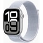 Apple Watch Series 10 46mm GPS Silver Aluminium Case with Blue Cloud Sport Loop (MWWN3)