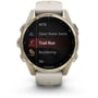 Смарт-часы Garmin Fenix 8 AMOLED 43mm Sapphire Soft Gold with Fog Grey/Dark Sandstone Silicone Band (010-02903-11): Фитнес-функции Альтиметр, GPS-модуль, Пульсометр, Пульсоксиметр, Шагомер, Подсчет калорий