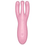 Кліторальний смарт вібратор Satisfyer Threesome 4 Pink із трьома пальчиками