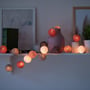 Гирлянда Cotton ball lights на 50 шаров 7,5м, Dirty Rose: Длина, м 7.5