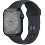 Apple Watch Series 8 41mm GPS Midnight Aluminum Case with Midnight Sport Band (MNP53) UA